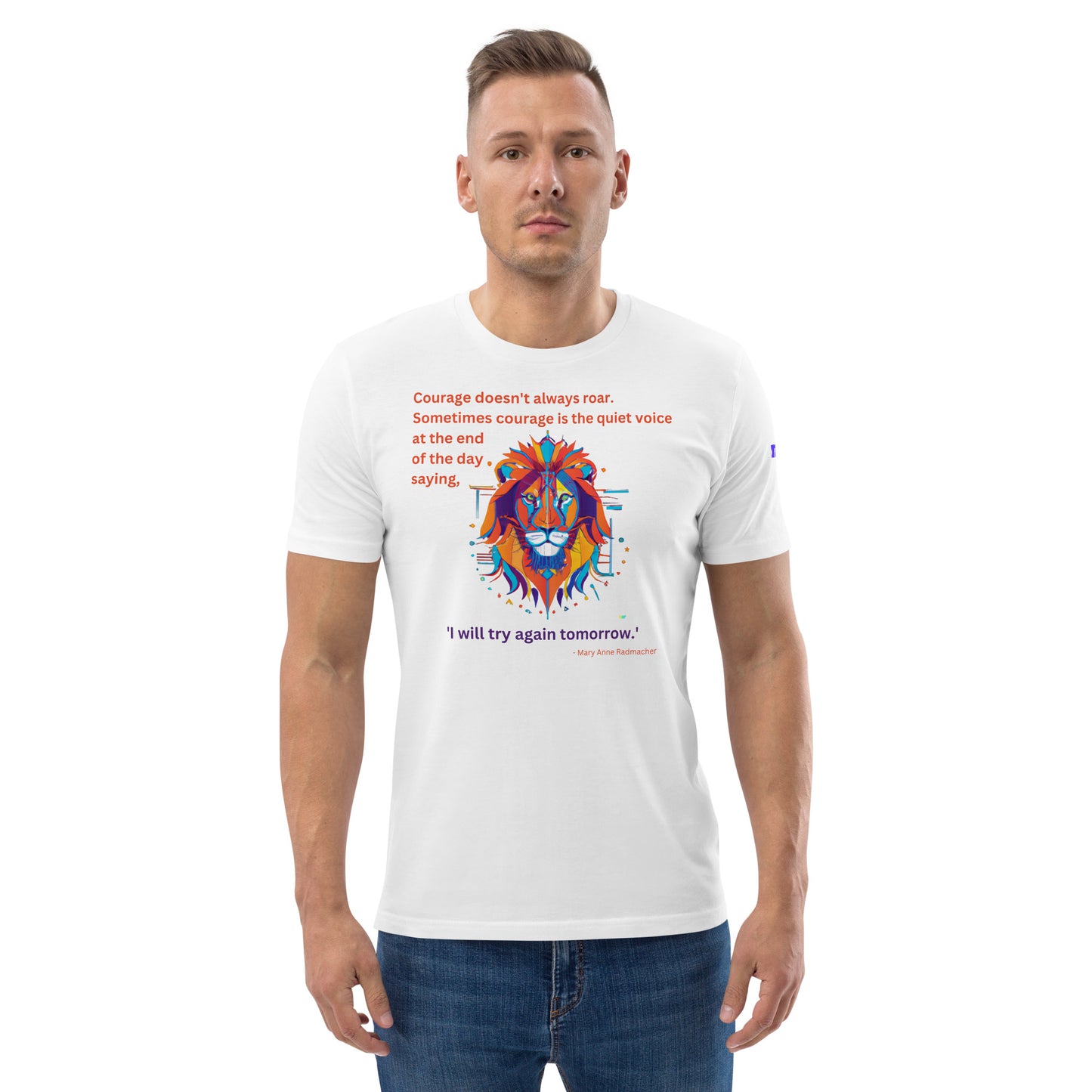 Unisex organic cotton t-shirt - "I will try again tomorrow"
