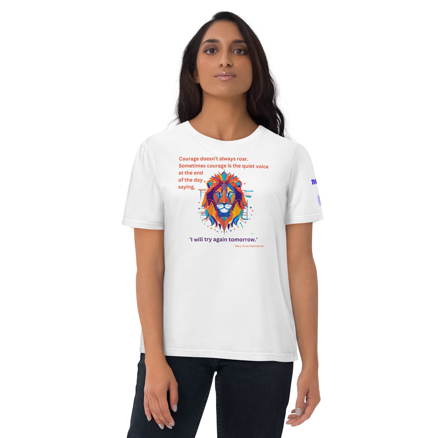 Unisex organic cotton t-shirt - "I will try again tomorrow"