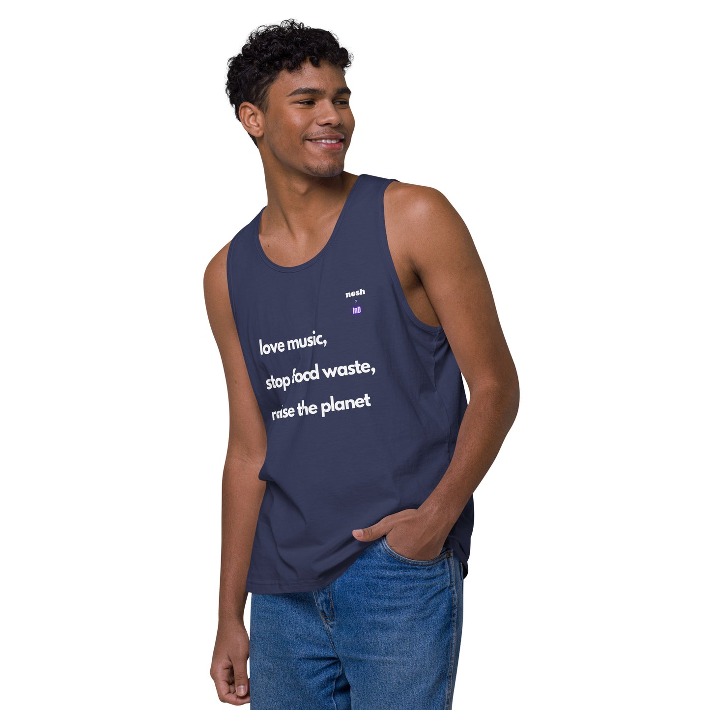 Men’s premium tank top - save food waste