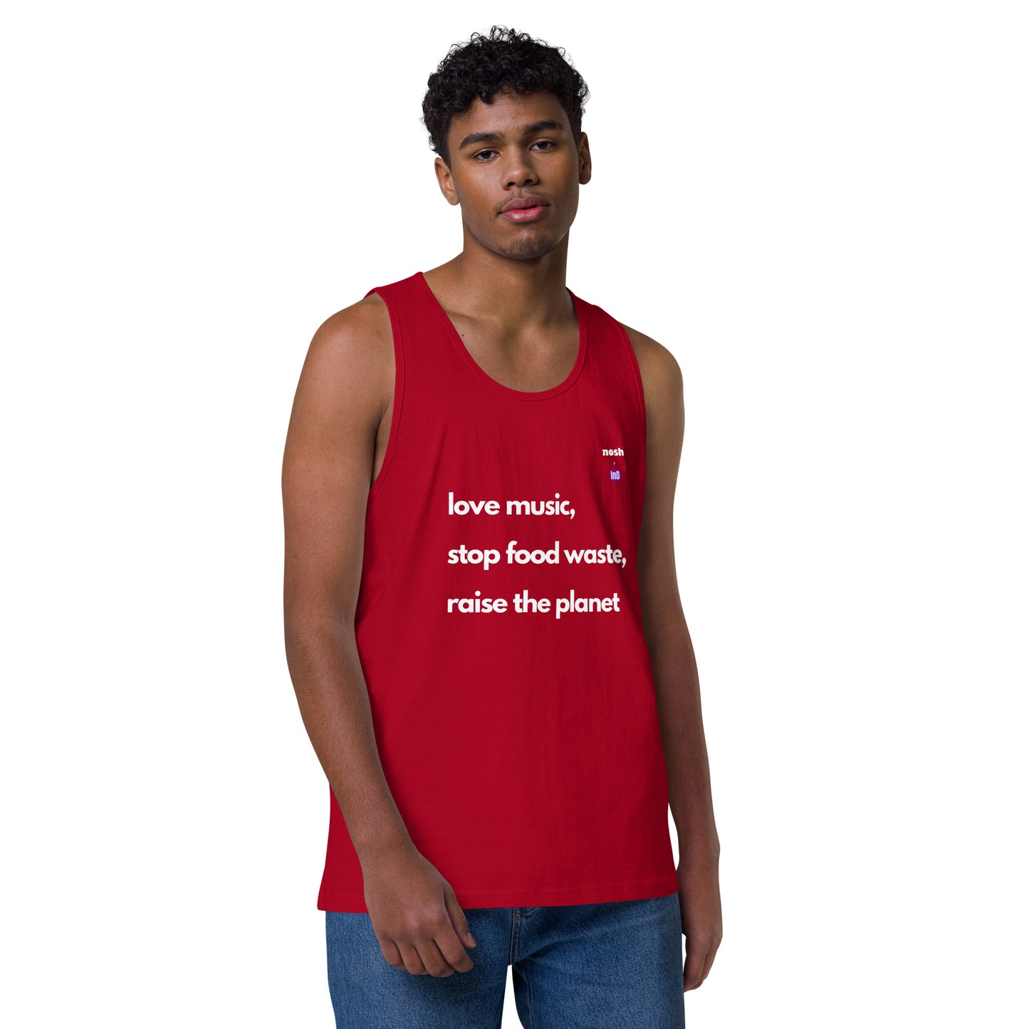 Men’s premium tank top - save food waste
