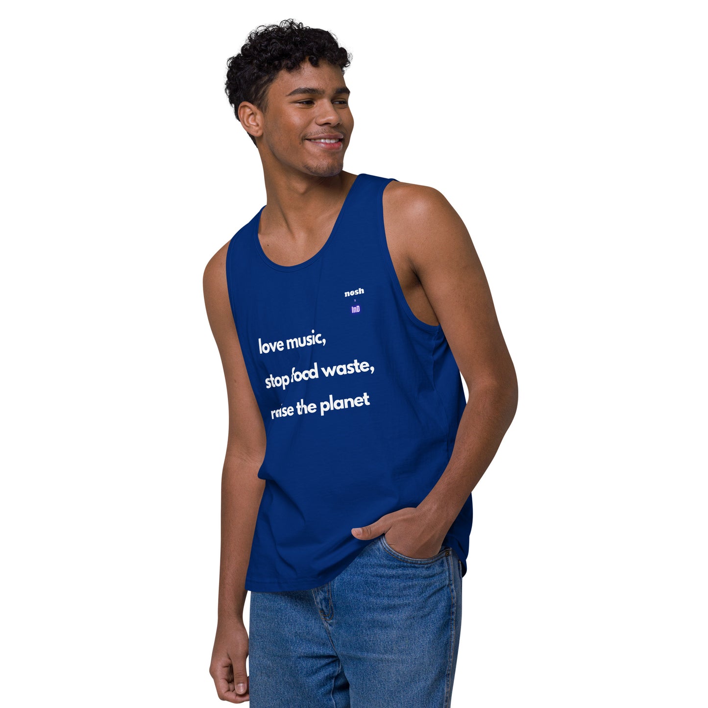 Men’s premium tank top - save food waste