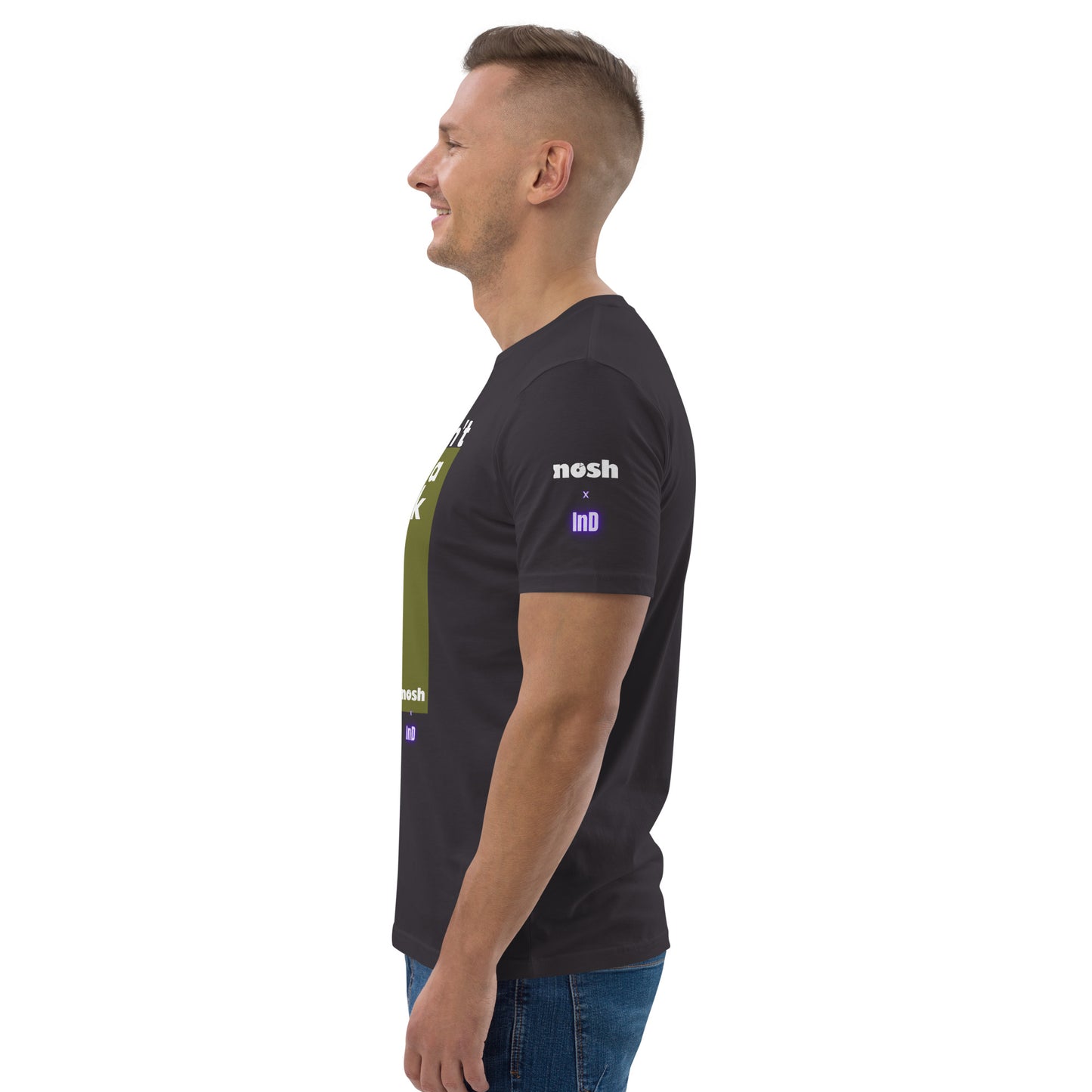 Unisex organic cotton t-shirt - don't be a dick #129