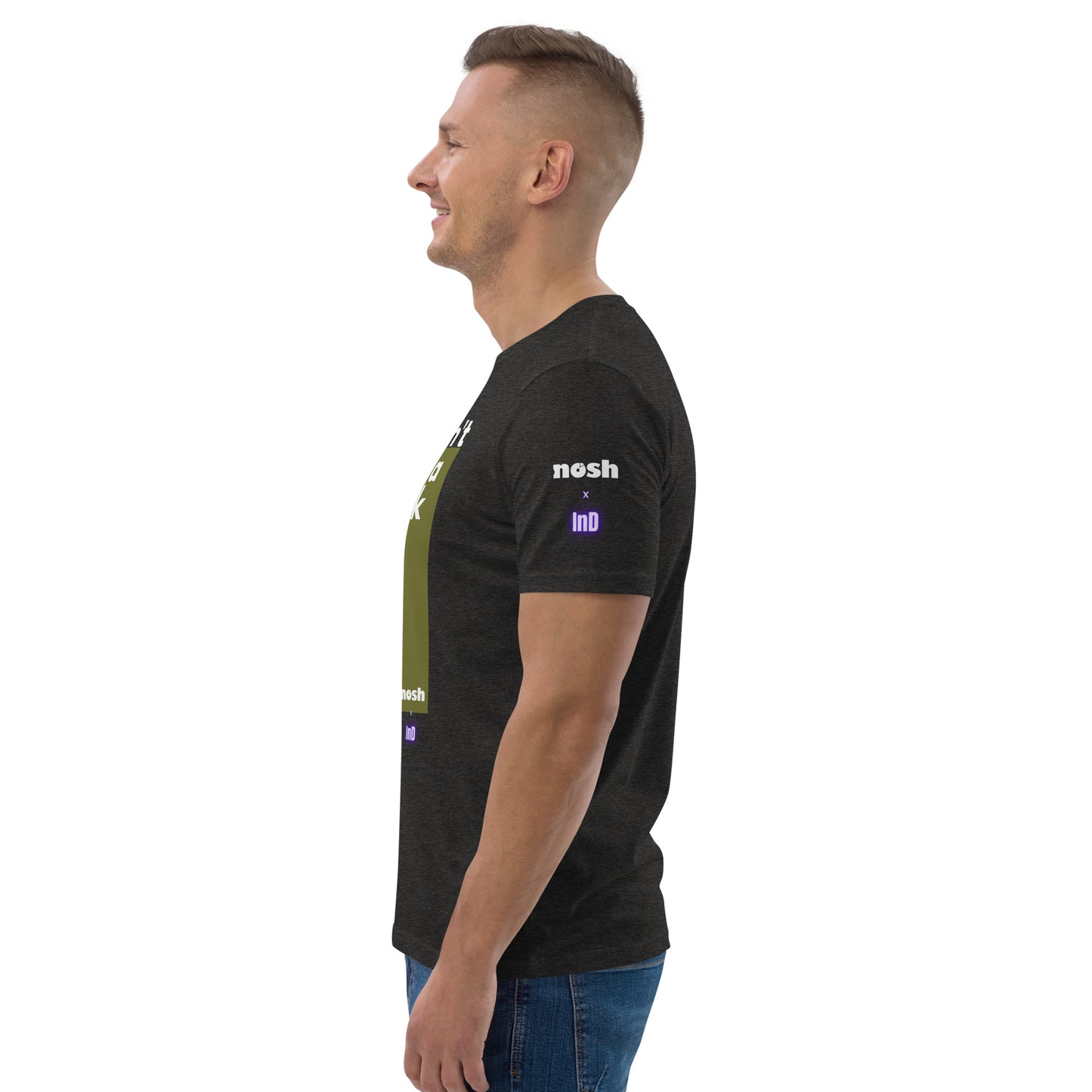 Unisex organic cotton t-shirt - don't be a dick #129
