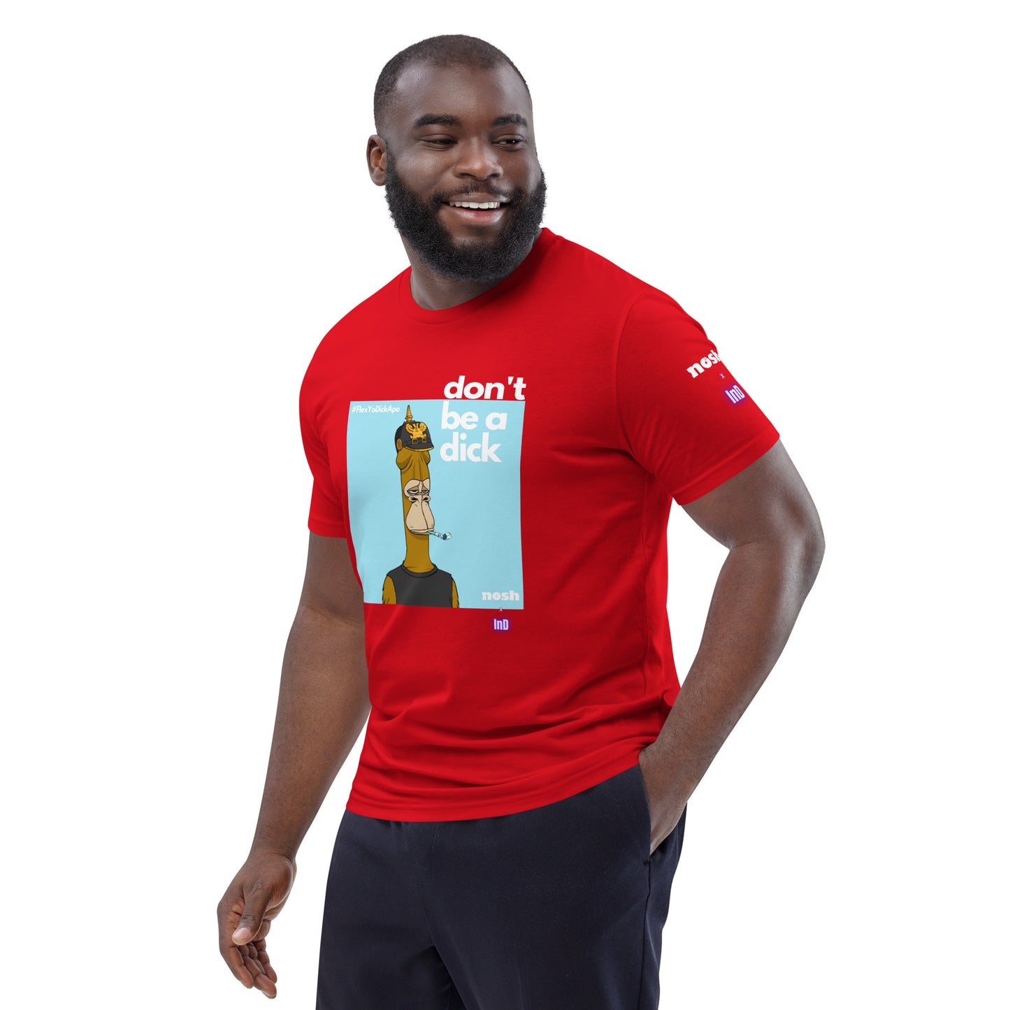 Unisex organic cotton t-shirt - don't be a dick #646