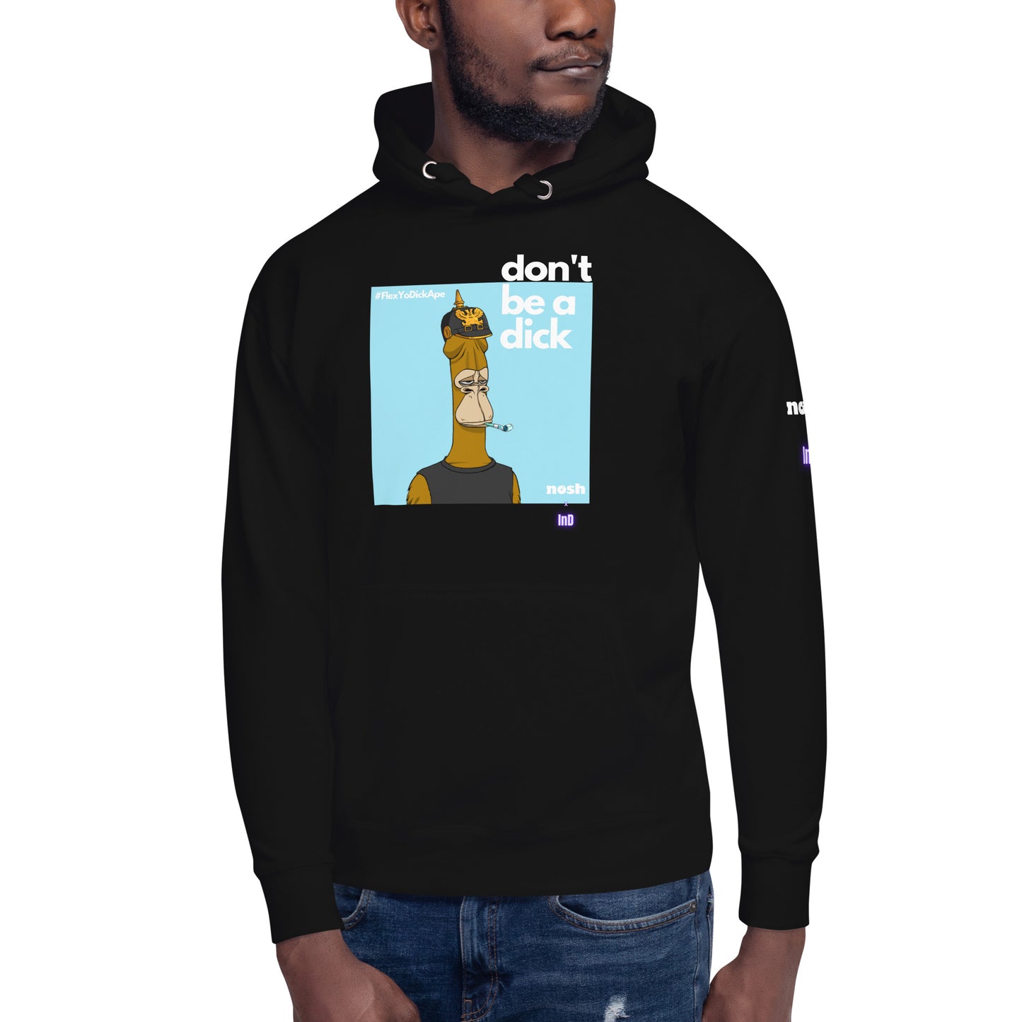 Unisex Premium Cotton Hoodie - don't be a dick #646