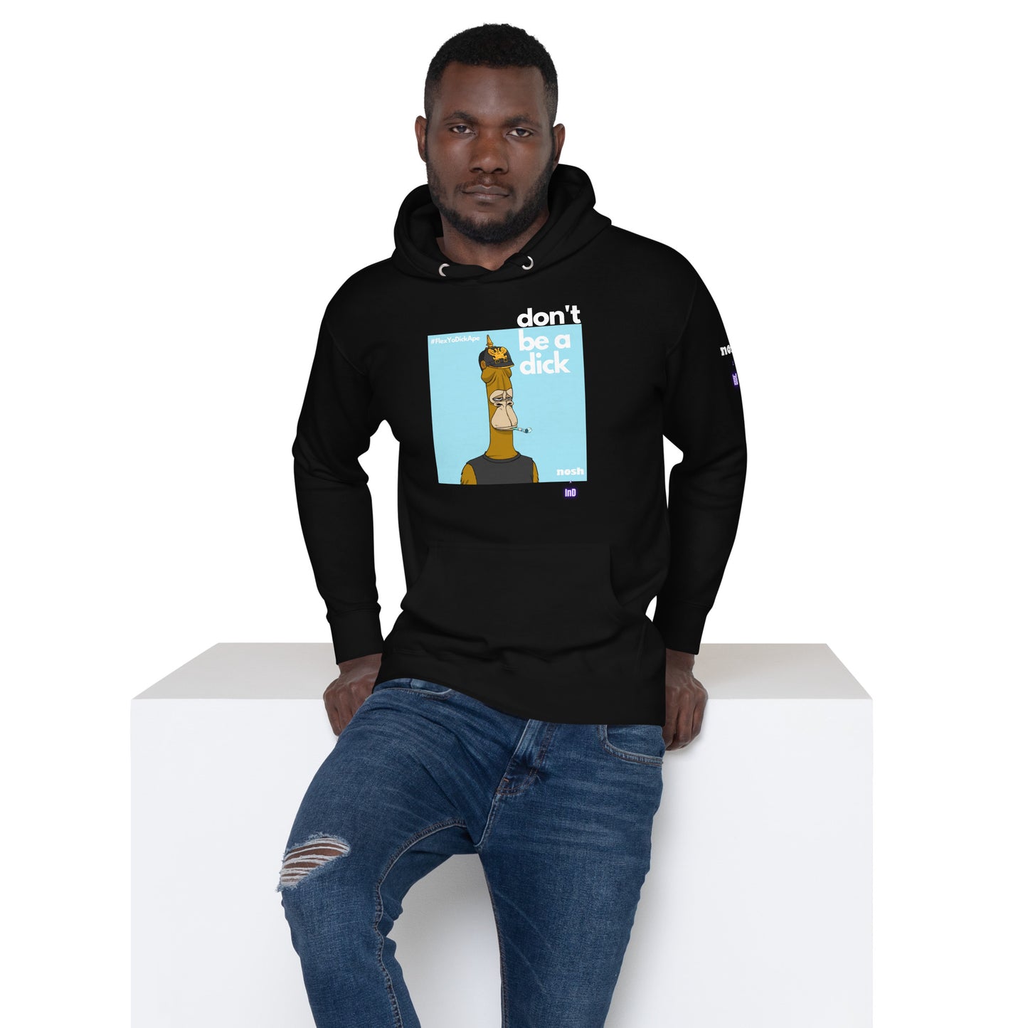 Unisex Premium Cotton Hoodie - don't be a dick #646