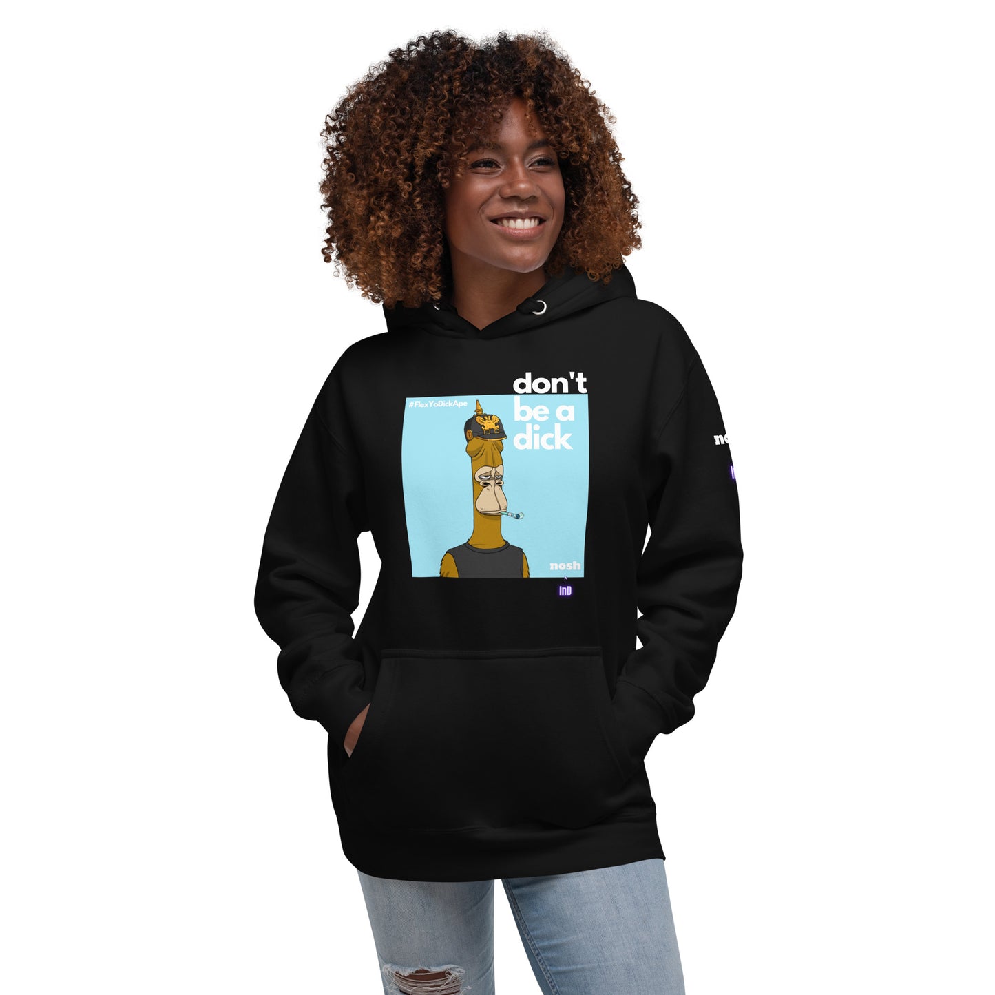 Unisex Premium Cotton Hoodie - don't be a dick #646