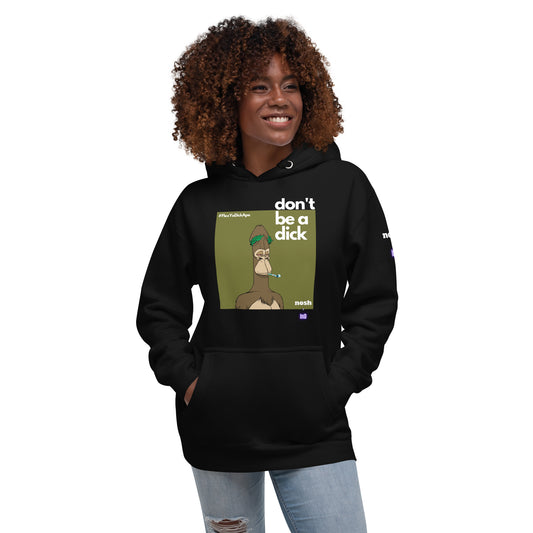 Unisex Premium Cotton Hoodie - don't be a dick #129