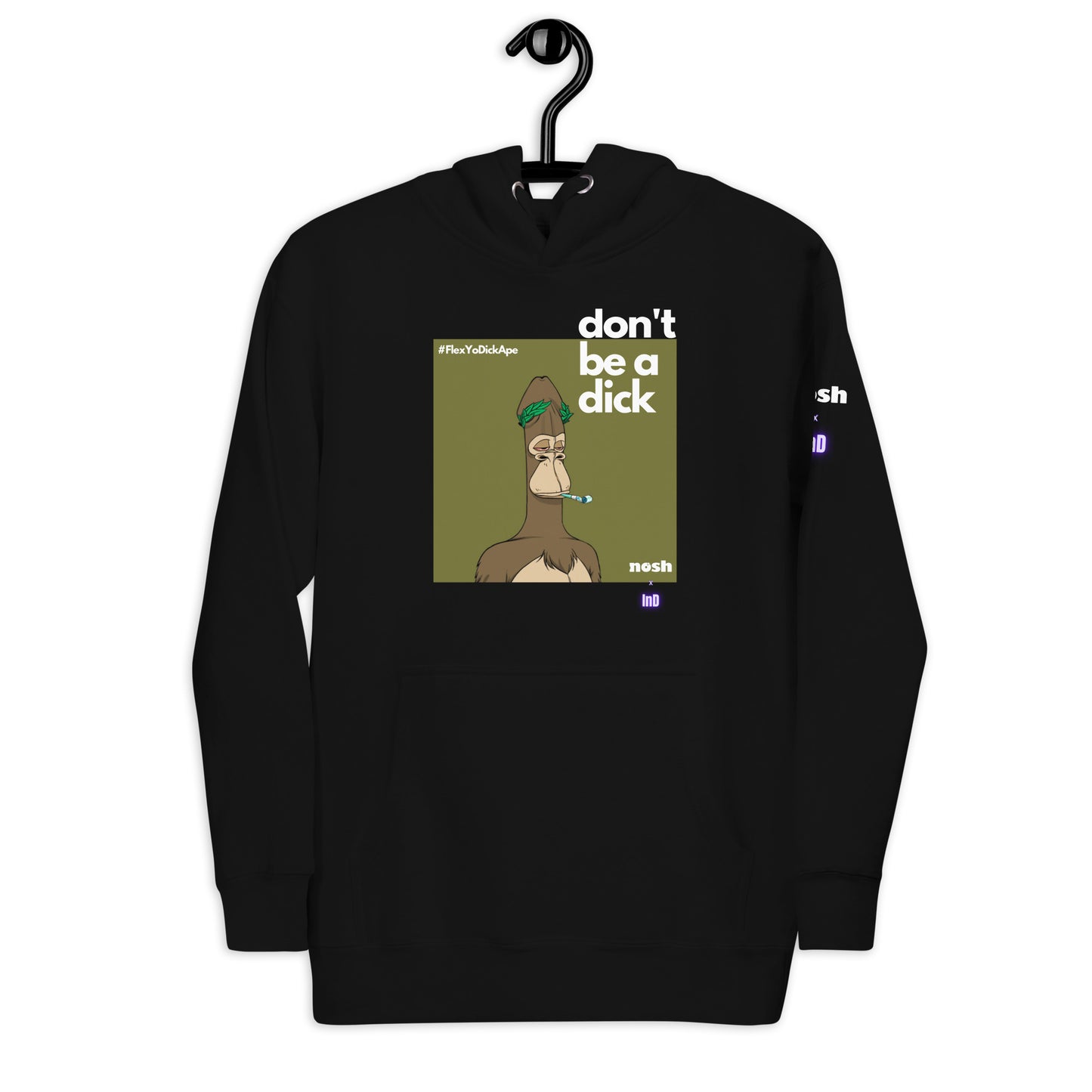 Unisex Premium Cotton Hoodie - don't be a dick #129