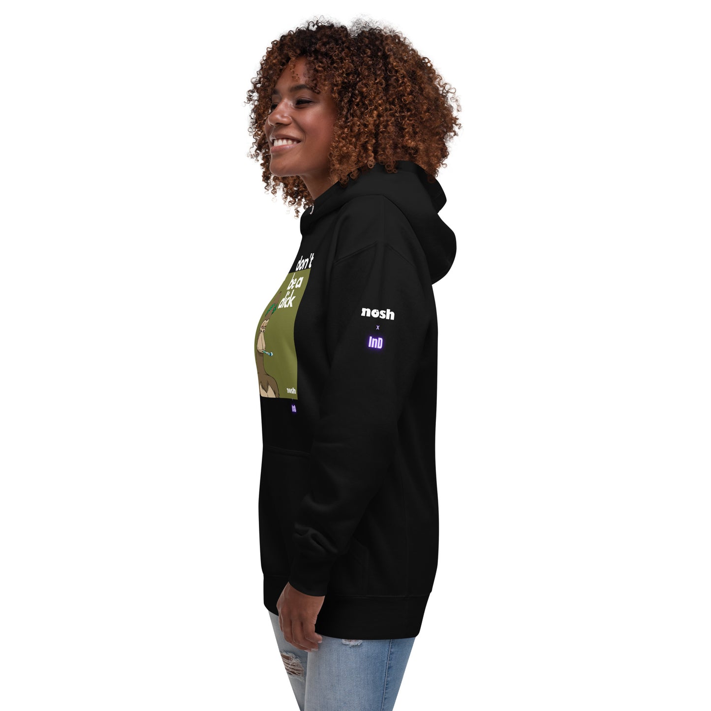 Unisex Premium Cotton Hoodie - don't be a dick #129