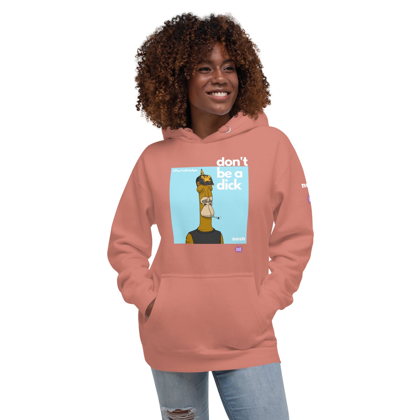 Unisex Premium Cotton Hoodie - don't be a dick #646