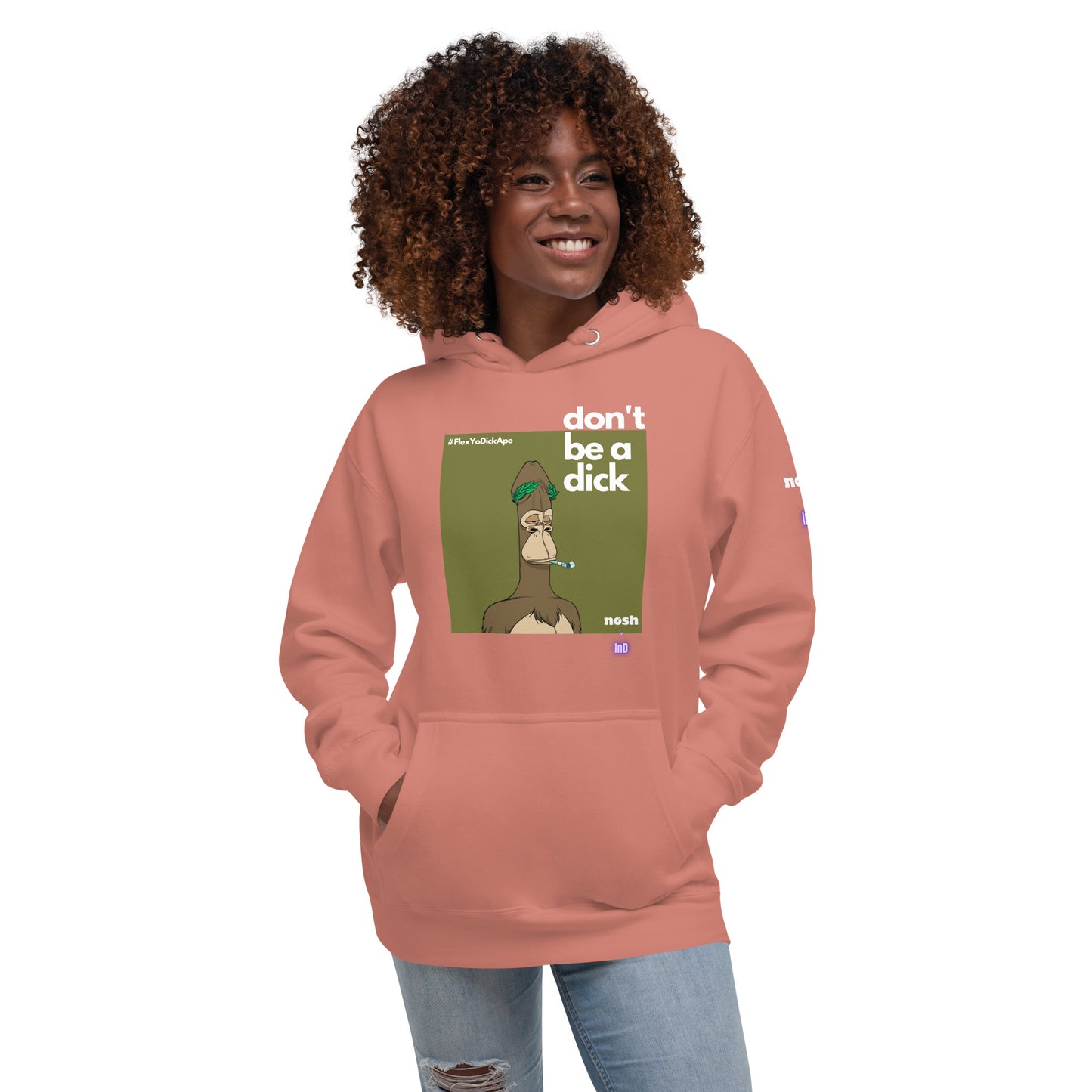 Unisex Premium Cotton Hoodie - don't be a dick #129