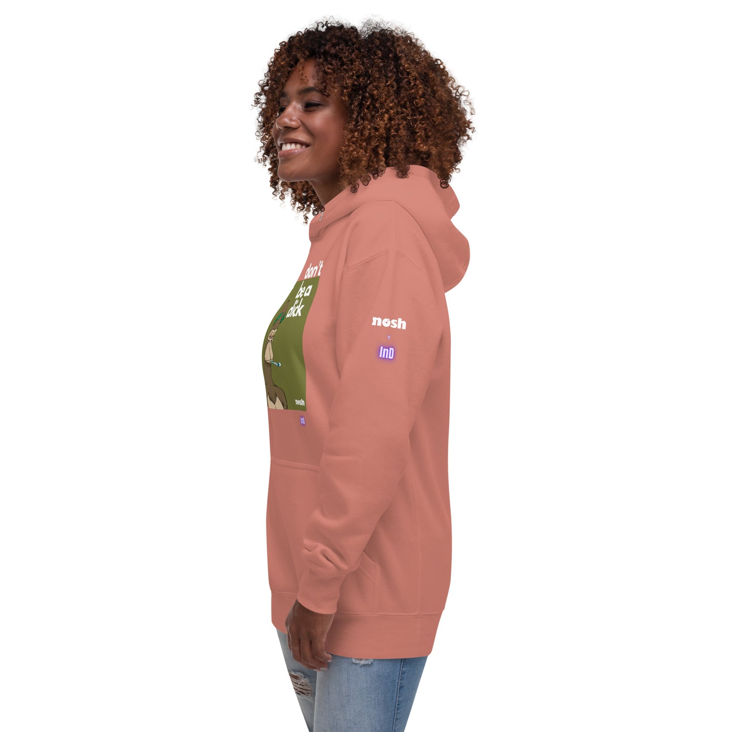 Unisex Premium Cotton Hoodie - don't be a dick #129