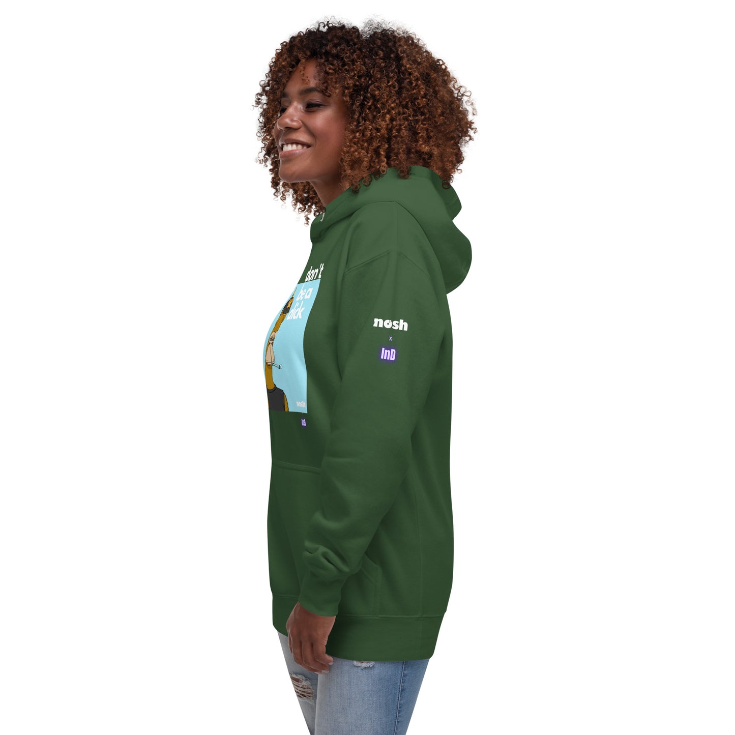 Unisex Premium Cotton Hoodie - don't be a dick #646