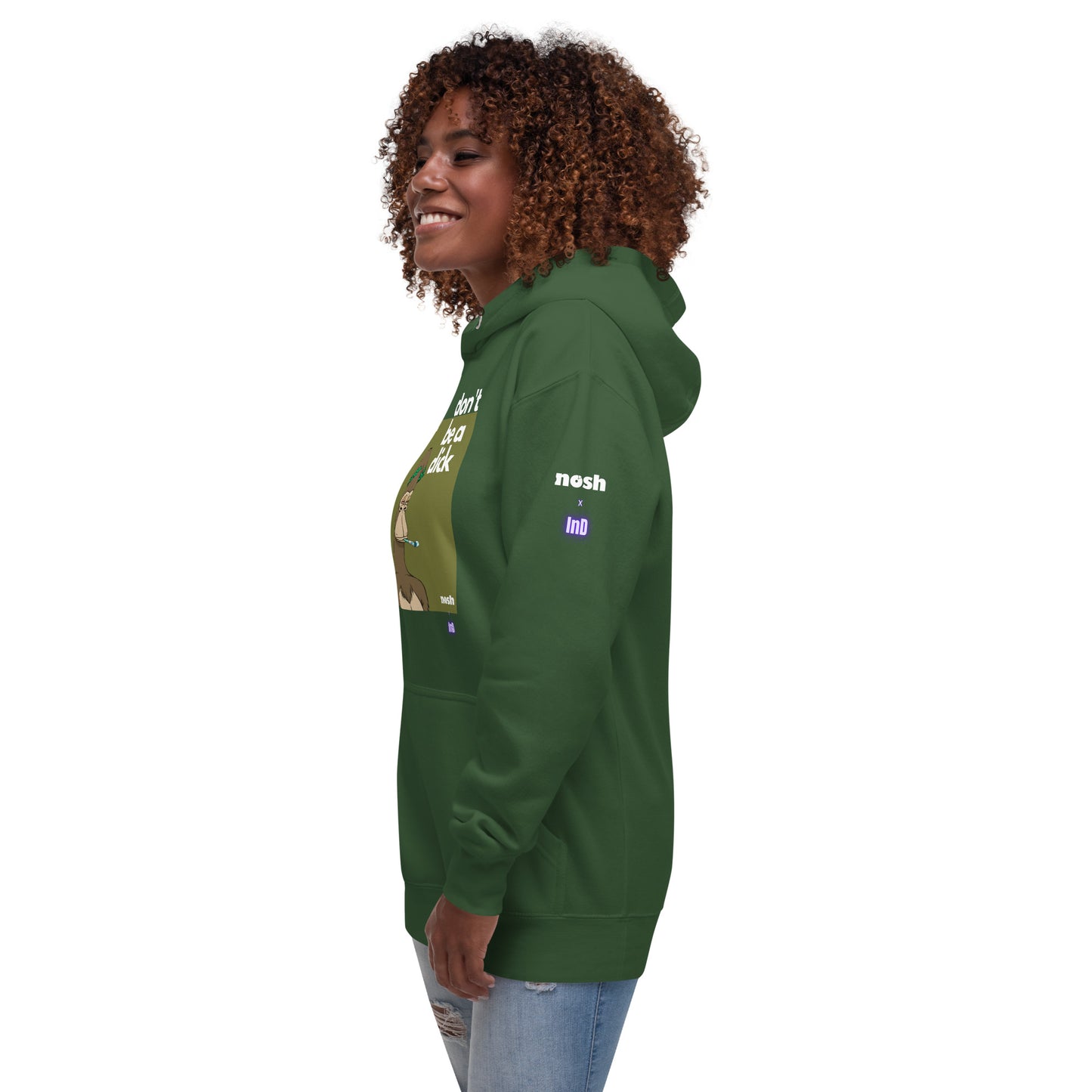 Unisex Premium Cotton Hoodie - don't be a dick #129