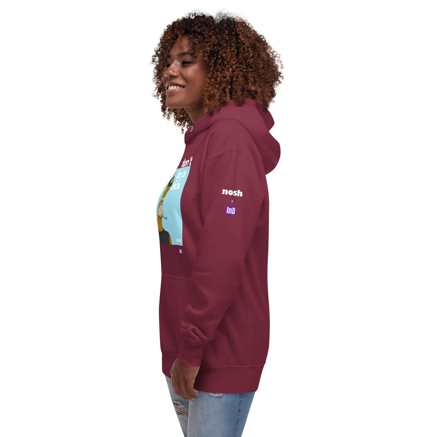 Unisex Premium Cotton Hoodie - don't be a dick #646