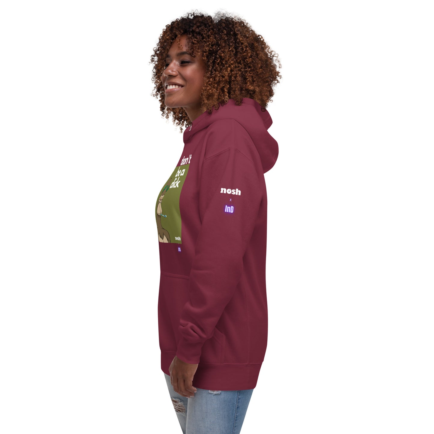 Unisex Premium Cotton Hoodie - don't be a dick #129