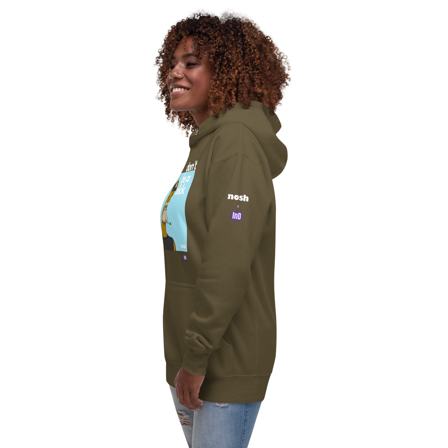 Unisex Premium Cotton Hoodie - don't be a dick #646