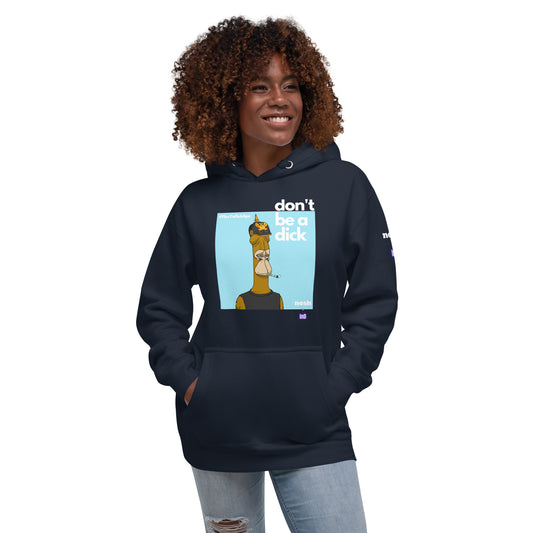 Unisex Premium Cotton Hoodie - don't be a dick #646