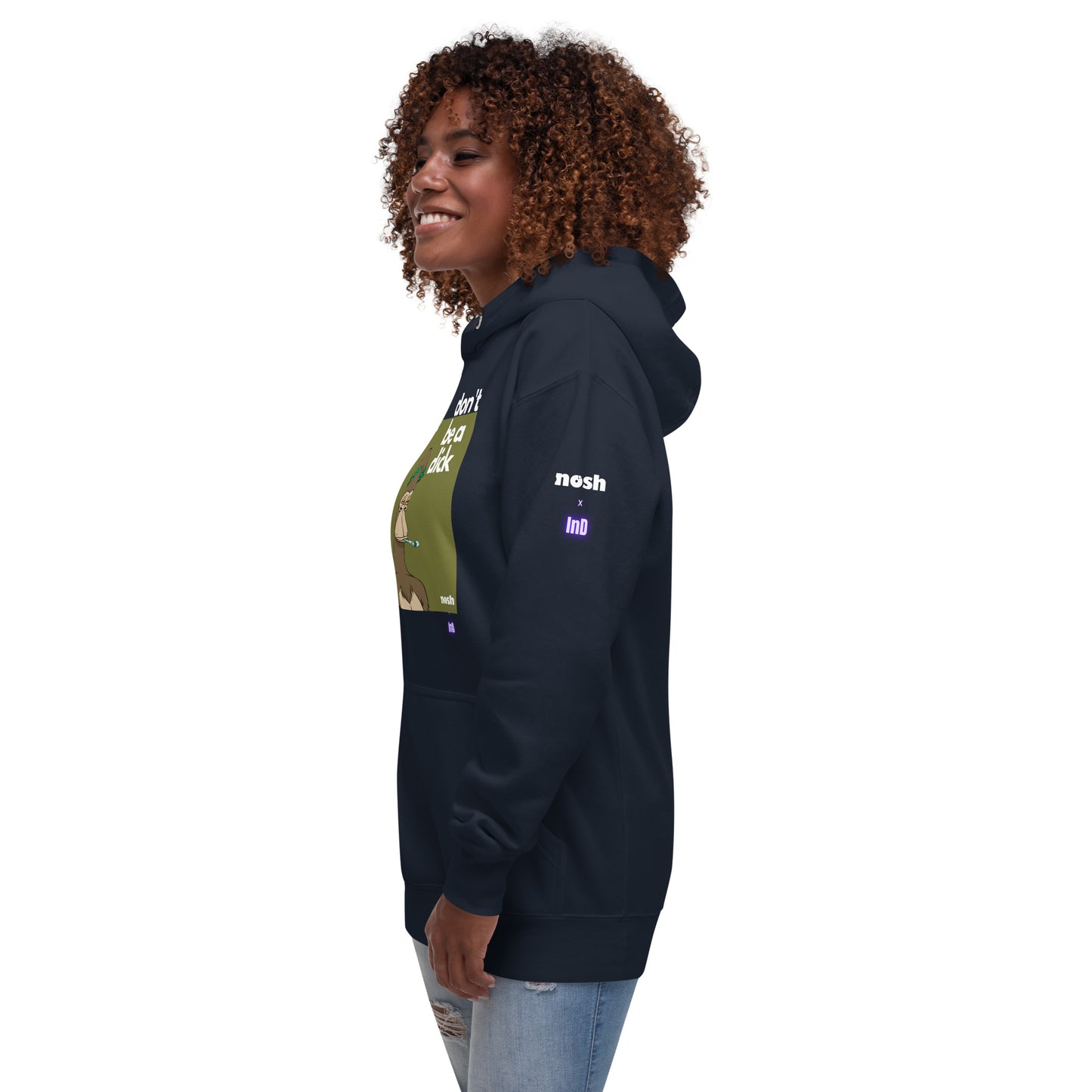 Unisex Premium Cotton Hoodie - don't be a dick #129