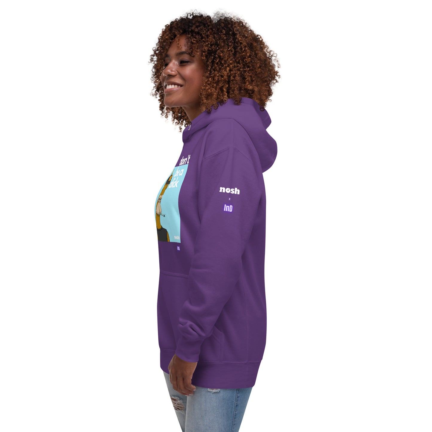 Unisex Premium Cotton Hoodie - don't be a dick #646
