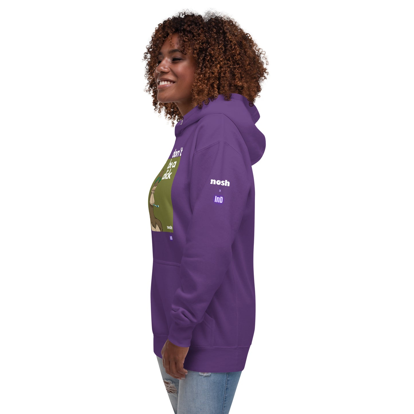 Unisex Premium Cotton Hoodie - don't be a dick #129