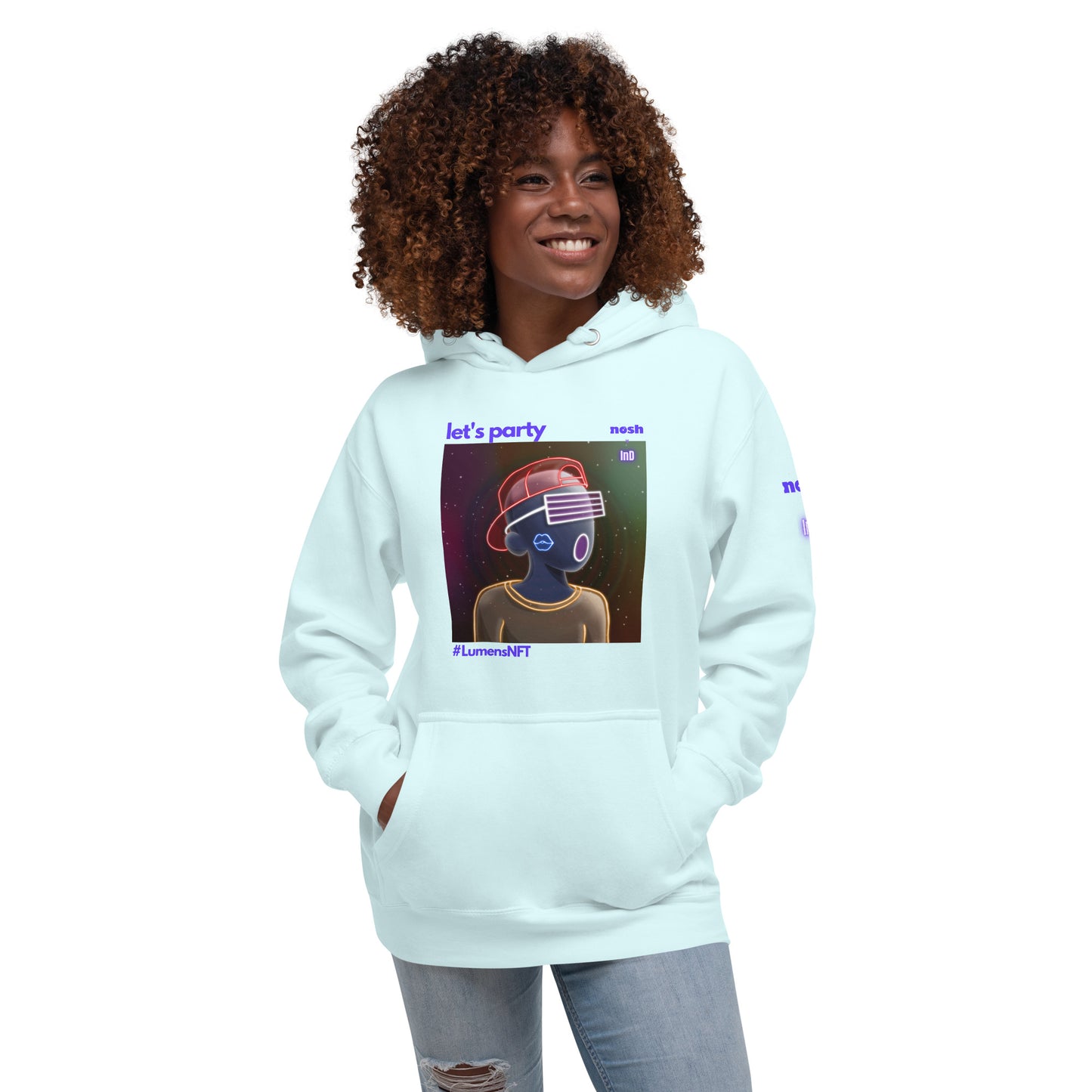 Unisex Premium Cotton Hoodie - let's party #LumensNFT #6488