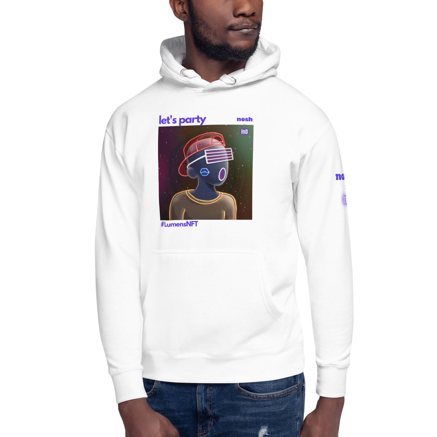 Unisex Premium Cotton Hoodie - let's party #LumensNFT #6488