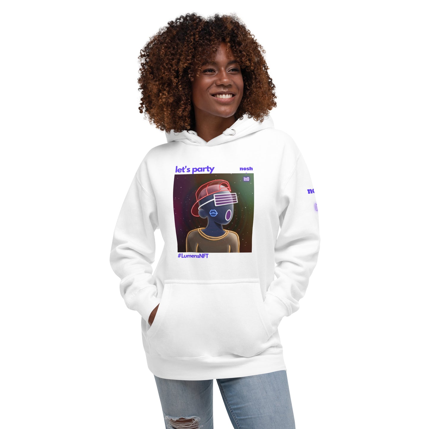 Unisex Premium Cotton Hoodie - let's party #LumensNFT #6488